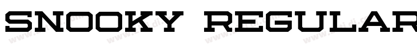 Snooky Regular字体转换